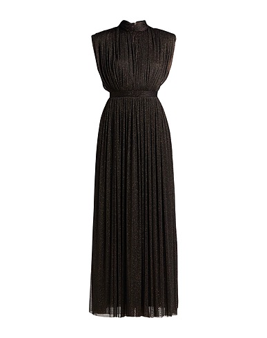 NENETTE ロングワンピース・ドレス ブラック ナイロン 70% / Lurex® 30%