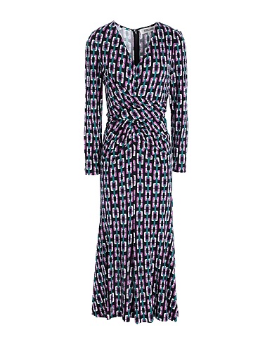 DIANE VON FURSTENBERG Midi dress Black 72% Lyocell, 28% Wool