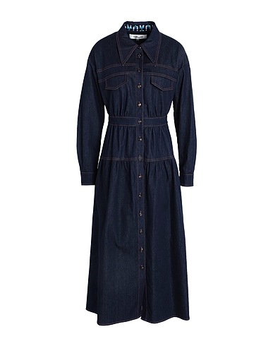 DIANE VON FURSTENBERG Denim dress Blue 99% Cotton, 1% Elastane