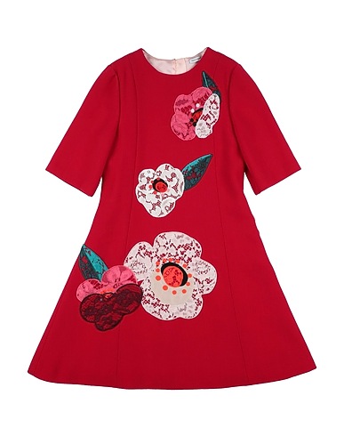 DOLCE&GABBANA Vestido para bebé  Red 100% Wool, Cotton, Polyamide, Polyester, Silk