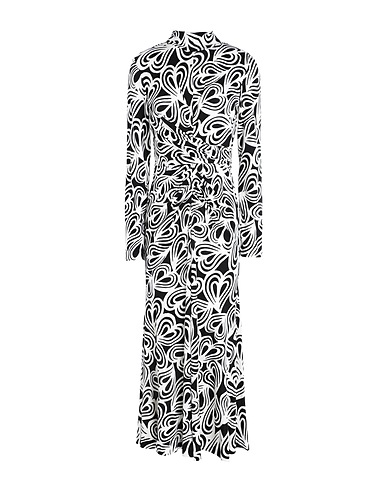 DIANE VON FURSTENBERG Long dress Black 72% Lyocell, 28% Wool