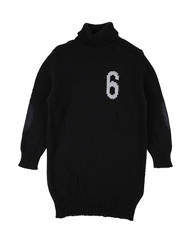 MM6 MAISON MARGIELA Dresses Black 80% Wool, 20% Nylon, Acrylic