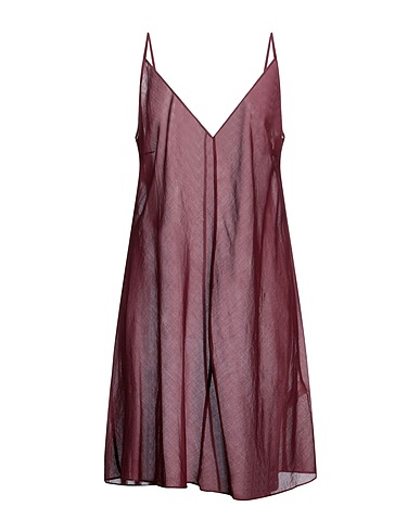 ANTONELLI Short dress Burgundy 100% Cotton
