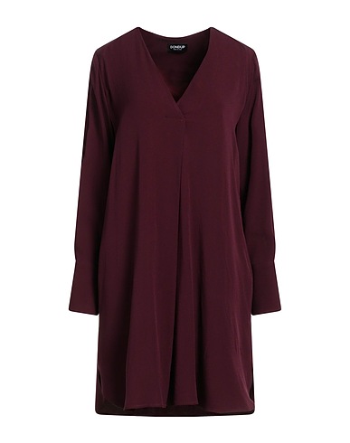 DONDUP Robe courte Bordeaux 82% Acétate, 18% Viscose