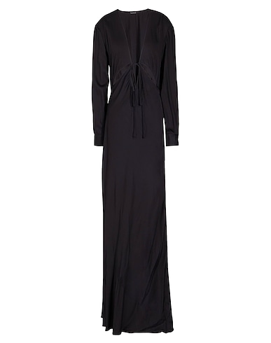 8 by YOOX Langes Kleid CUT-OUT MAXI DRESS
 Schwarz 100% Viskose