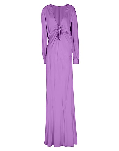 8 by YOOX Long dress CUT-OUT MAXI DRESS
 Purple 100% Viscose