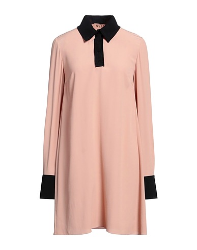 N°21 Short dress Antique rose 69% Acetate, 31% Silk