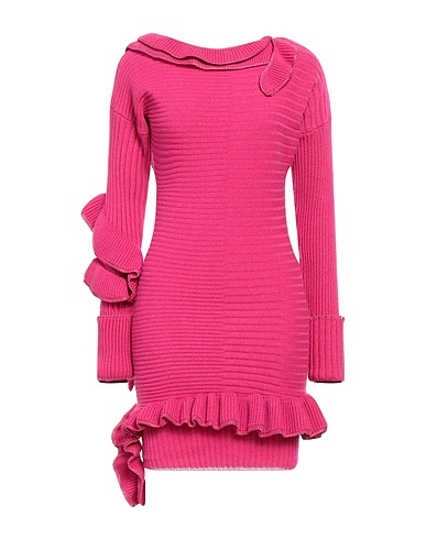 FRANKIE MORELLO Sheath dress Fuchsia 79% Wool, 19% Polyamide, 2% Viscose