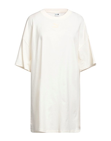 PUMA Short dress Ivory 100% Cotton, Polyester