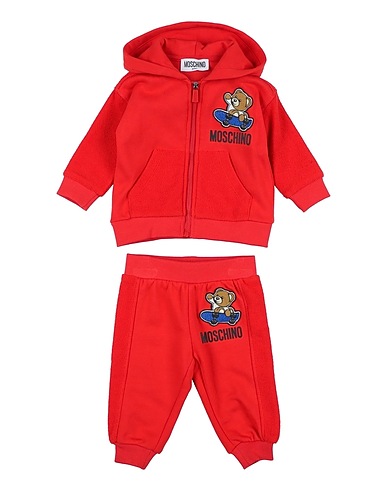 MOSCHINO BABY Babykleidung-Set  Rot 100% Baumwolle, Elastan, Polyester