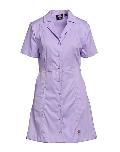 DICKIES Shirt dress Lilac 64% Polyester, 34% Cotton, 2% Elastane