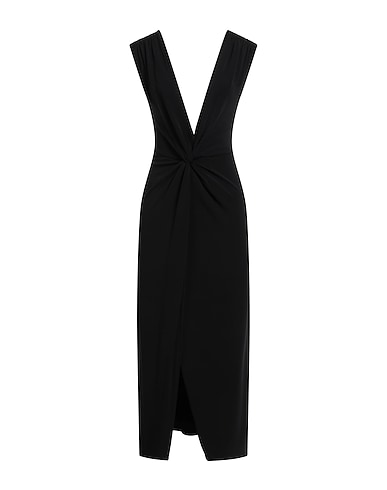PATRIZIA PEPE SERA Midi dress Black 76% Acetate, 19% Polyamide, 5% Elastane