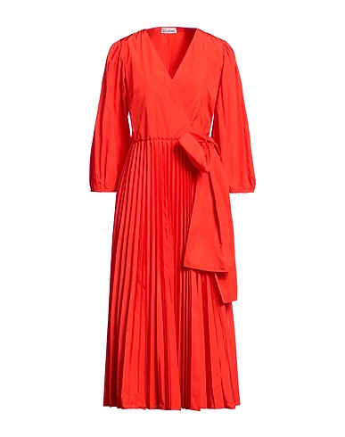 REDValentino Midi dress Tomato red 100% Polyester