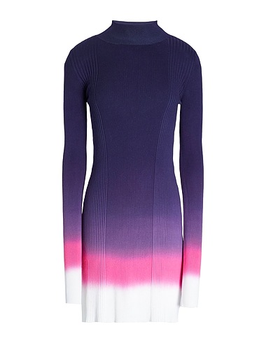 8 by YOOX Short dress Navy blue 100% Organic cotton
