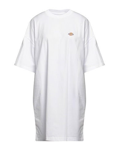 DICKIES Robe courte Blanc 100% Coton
