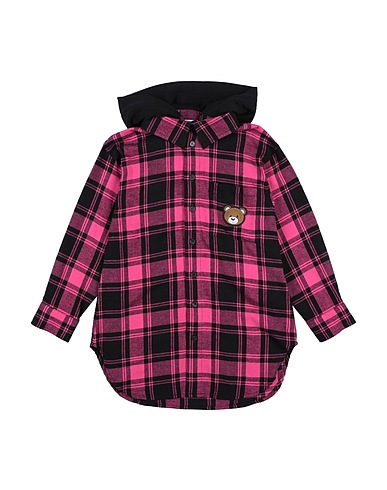 MOSCHINO TEEN Hemdkleid Magenta 100% Baumwolle, Elastan