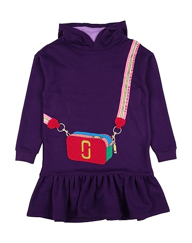 MARC JACOBS Dress Purple 87% Cotton, 13% Polyester, Elastane