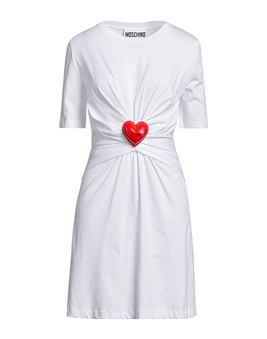 MOSCHINO Short dress COUTURE White 100% Cotton