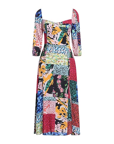 DESIGUAL Midi dress Green 100% Viscose