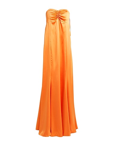 ACTUALEE Langes Kleid Orange 100% Polyester