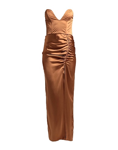 ACTUALEE Long dress Rust 100% Polyester