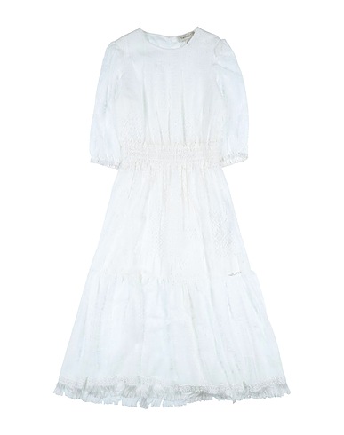 TWINSET Dress Cream 64% Cotton, 36% Polyamide, Polyester