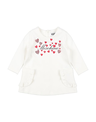 MOSCHINO BABY Vestito Baby  Bianco 68% Viscosa, 27% Poliammide, 5% Elastan