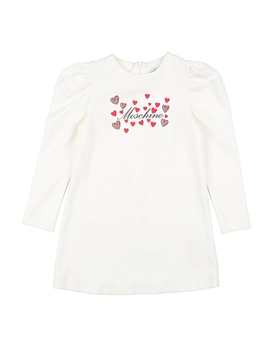 MOSCHINO KID Dress White 68% Viscose, 27% Polyamide, 5% Elastane