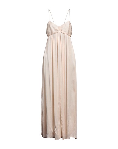 FORTE_FORTE Vestito lungo Panna 70% Viscosa, 30% Seta