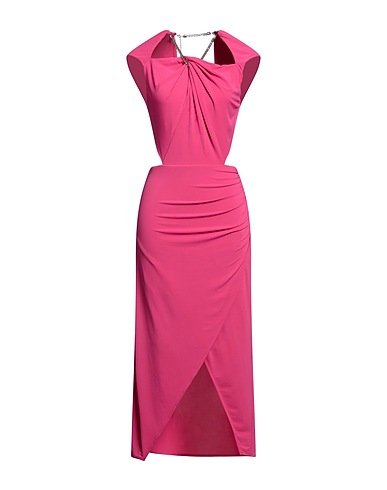 PATRIZIA PEPE Long dress Magenta 76% Acetate, 19% Polyamide, 5% Elastane