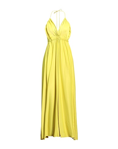 MÊME ROAD Long dress Lime green 100% Viscose
