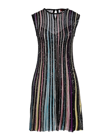 MISSONI Short dress Black 50% Viscose, 29% Polyamide, 13% Polyester, 8% Cupro