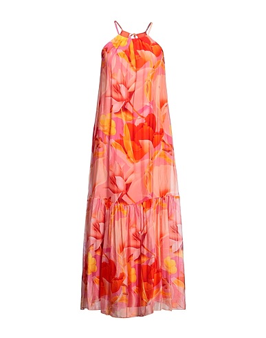 LIU •JO Long dress Orange 70% Viscose, 30% Silk