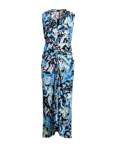 MARNI Long dress Blue 98% Viscose, 2% Elastane