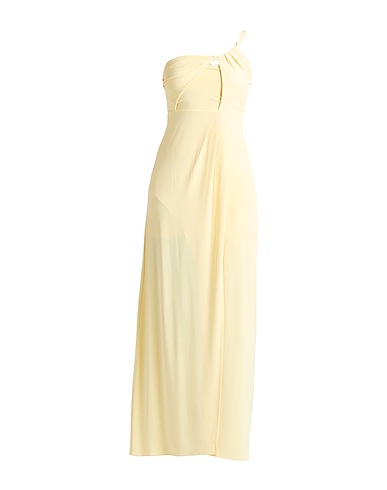 PATRIZIA PEPE Langes Kleid Pastellgelb 76% Acetat, 19% Polyamid, 5% Elastan