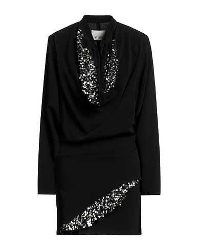 ISABEL MARANT Short dress Black 71% Acetate, 29% Polyester, Acrylic