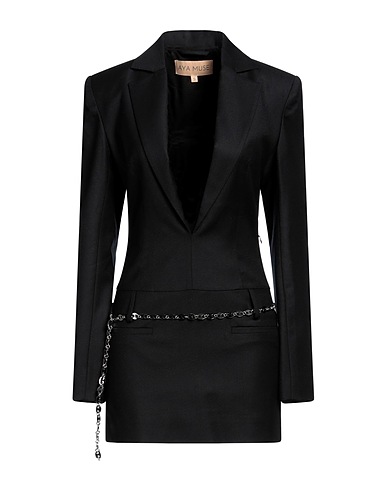 AYA MUSE Short dress Black 100% Wool