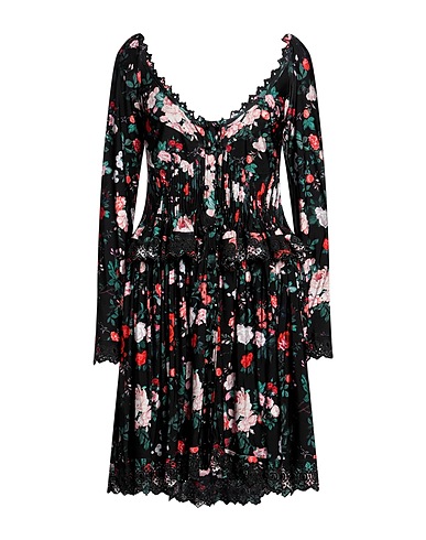 RABANNE Midi dress Black 90% Viscose, 10% Elastane