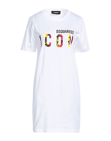 DSQUARED2 Short dress White 100% Cotton