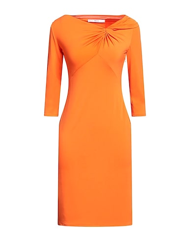JUCCA Short dress Orange 50% Viscose, 43% Cotton, 7% Silk