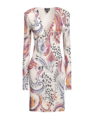 JUST CAVALLI Short dress Cream 100% Viscose