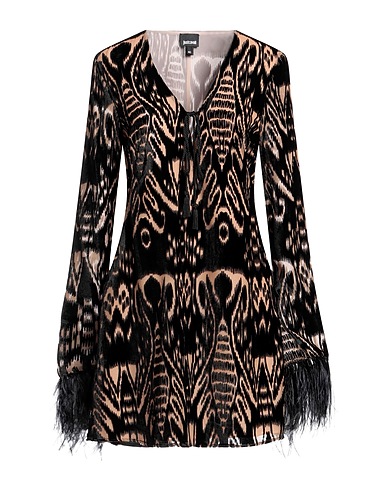 JUST CAVALLI Short dress Black 100% Viscose, Polyamide