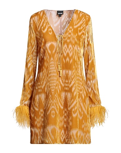 JUST CAVALLI Kurzes Kleid Ringelblume 100% Viskose, Polyamid