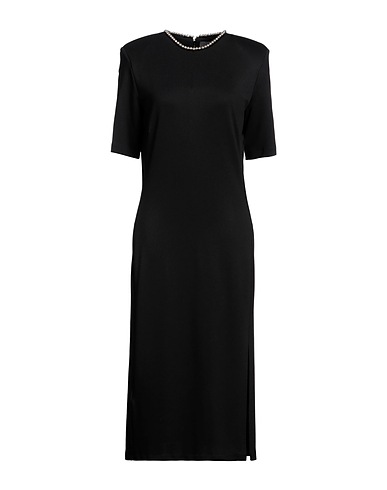 JUST CAVALLI Midi dress Black 75% Viscose, 20% Polyamide, 5% Elastane