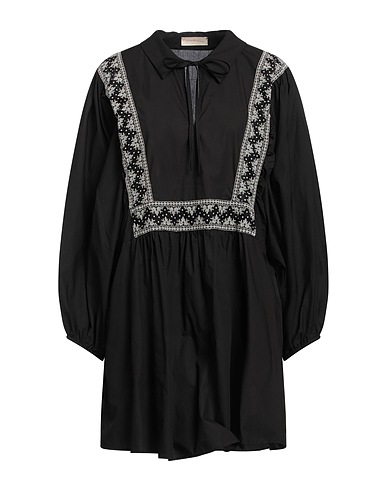 MOMONÍ Short dress Black 100% Cotton