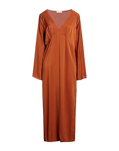 MOMONÍ Long dress Tan 100% Silk