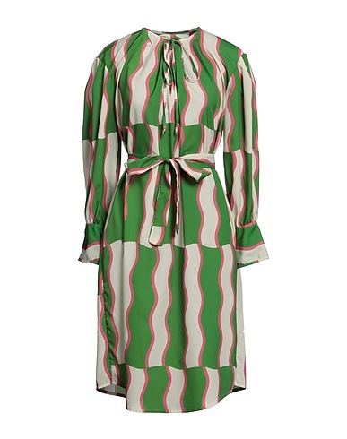 MÊME ROAD Midi dress Green 100% Polyester