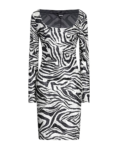 JUST CAVALLI Midi dress Off white 95% Polyester, 5% Elastane
