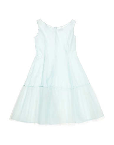 MONNALISA Dress Light green 65% Acetate, 35% Viscose
