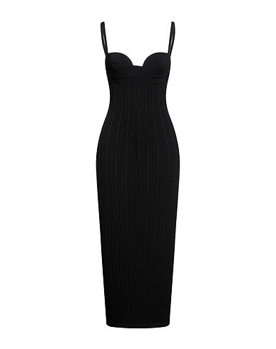 N°21 Midi dress Black 75% Viscose, 25% Polyester